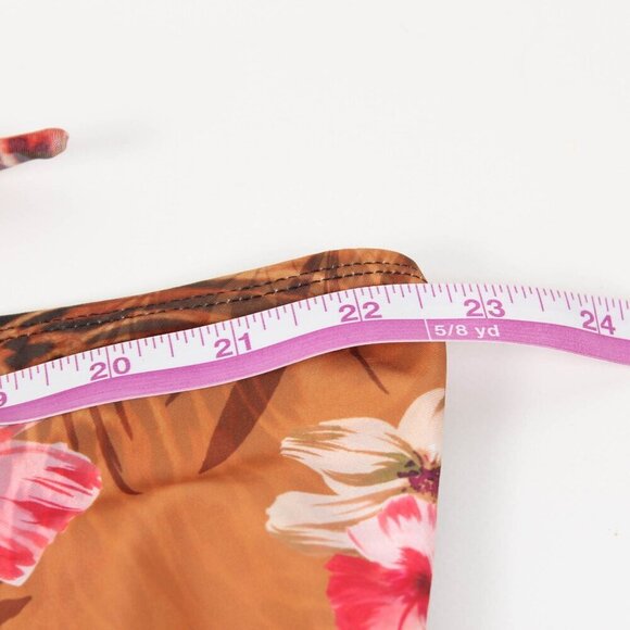 Boohoo Plus Tropical Leopard Bandeau Halter Tie Swimsuit - NWT - Size 24 - Picture 8 of 8